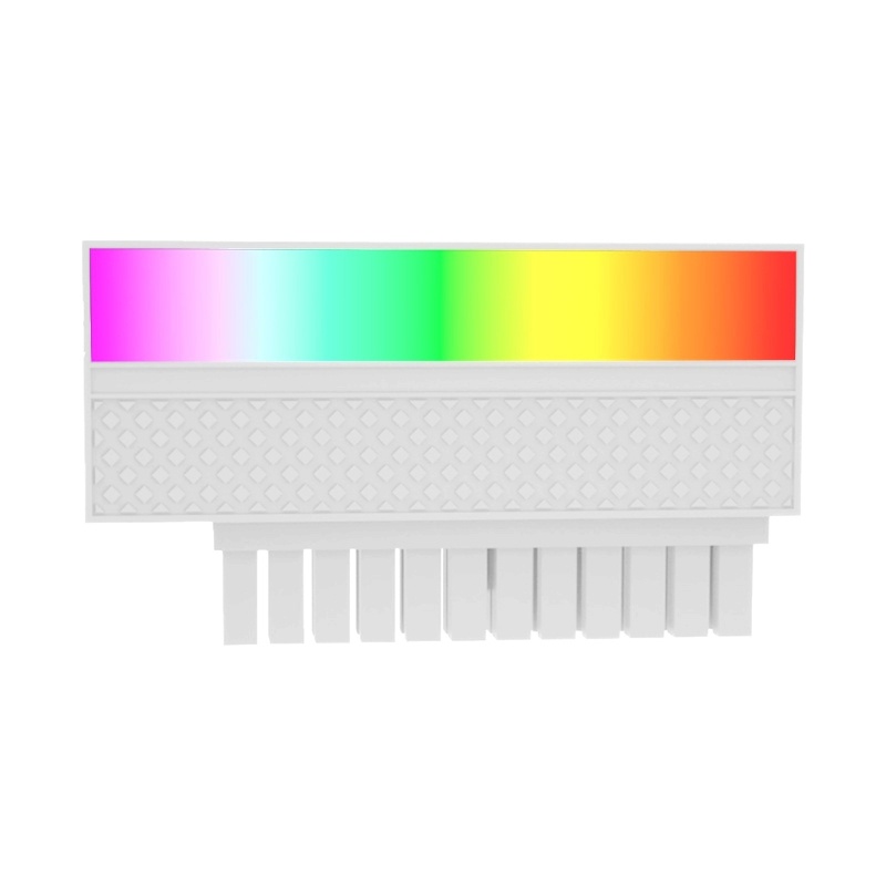 Motherboard Komputer btsg 5V ARGB Synchronous ATX Power Supply 24P Ke90° Konektor Setir Kepala 5V 24Pin Adaptor Plug