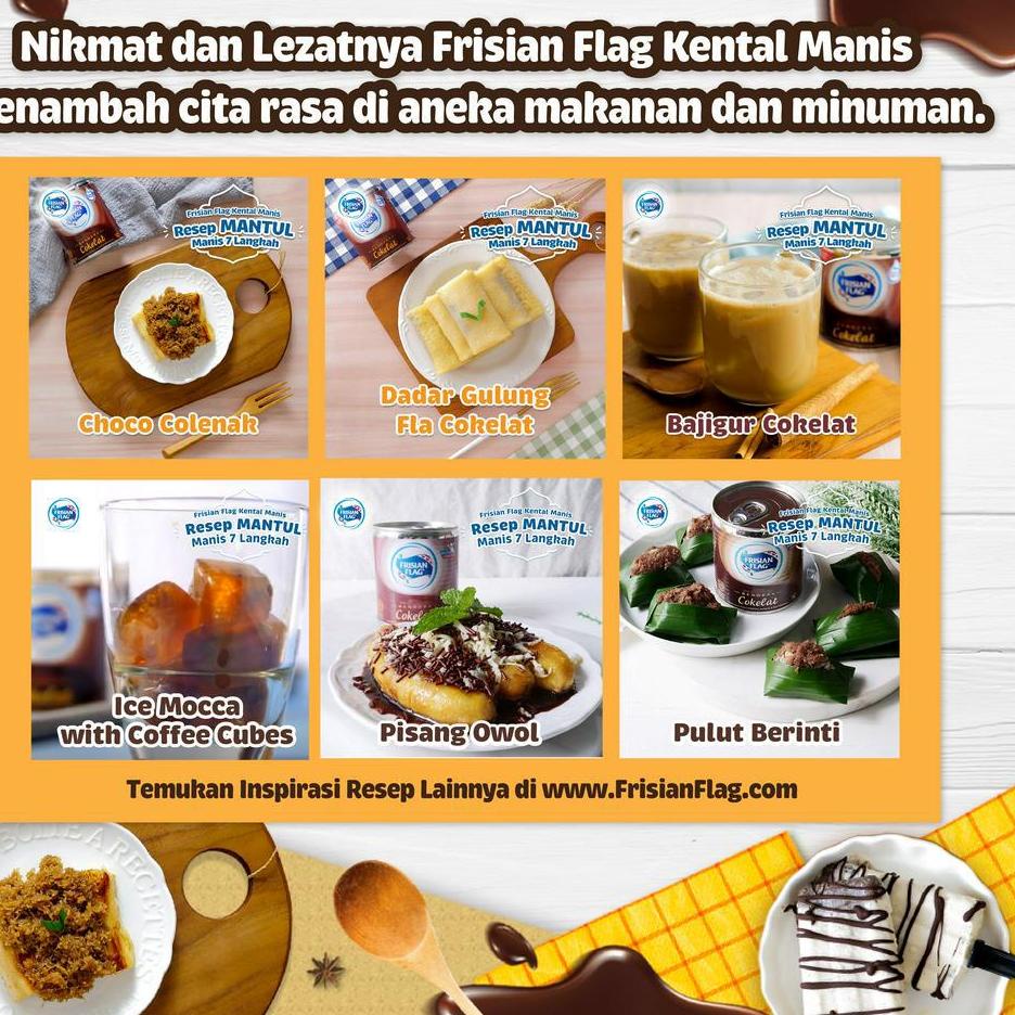 

➜ Frisian Flag Kental Manis Cokelat Kaleng 490gr x2 ヾ