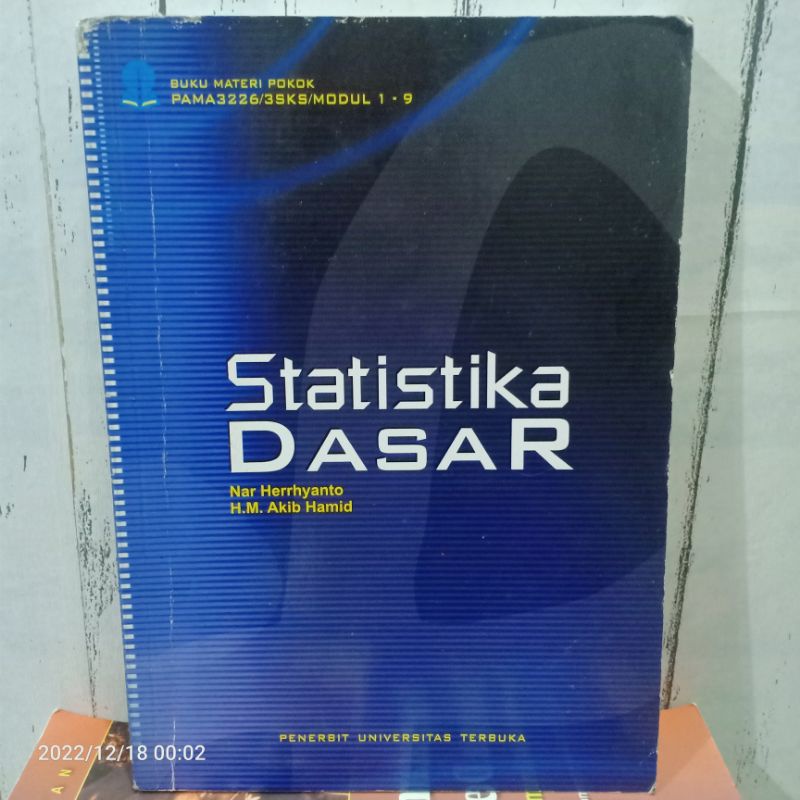 Jual Original Buku Statistika Dasar Karangan By Nar Herrhyanto H M