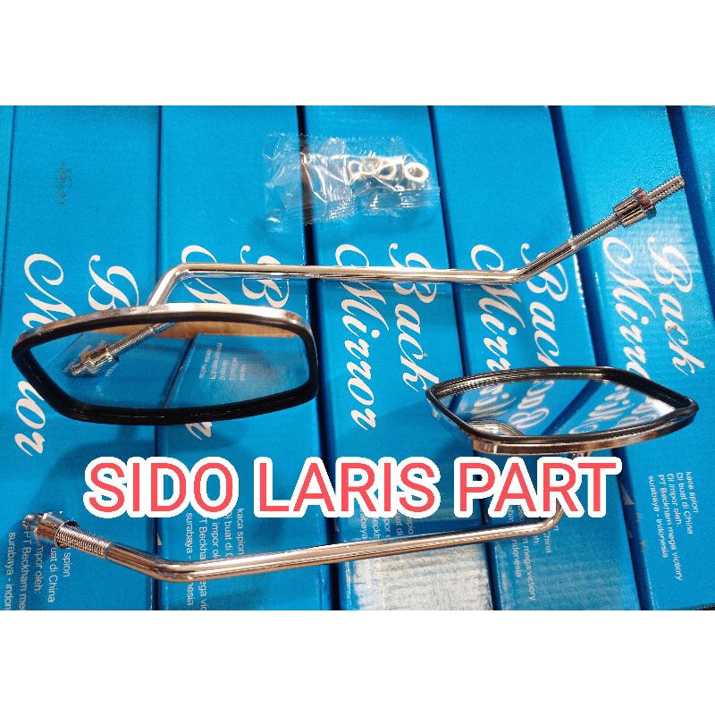 Spion Kaca Spion Honda c50 c70 c90 Pispot Kotak Drat 12 Panjang-spion c50 pispot drat 12-spion honda
