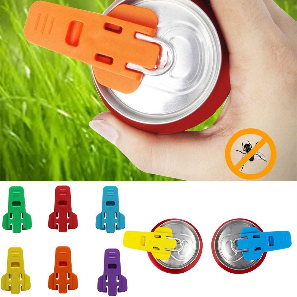 Solighter 6pcs Easy Can Opener Drink Beer Portable Alat Dapur Toples Dapat Disegel