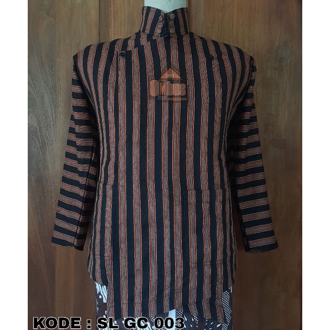 Surjan Lurik Grade C SLGC 003 | surjan lurik baju adat jogja solo baju lurik | Java Ombus