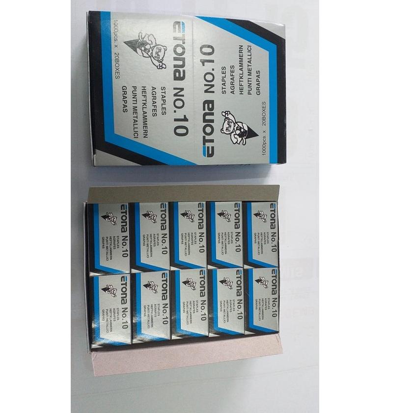 

♥@♥ 20 pak STAPLES ETONA no 10 harga distributor