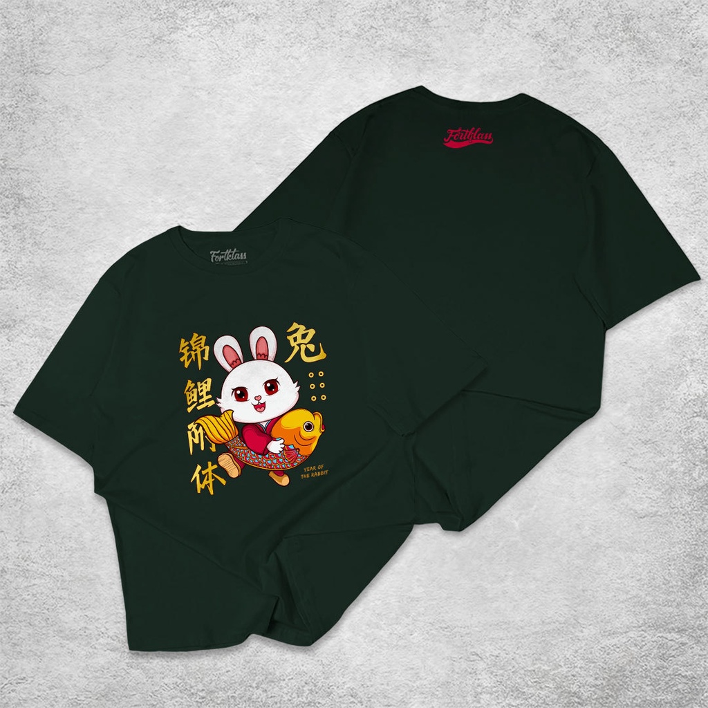 KAOS RABBIT KOI KAOS PRIA SABLON KAOS DISTRO COWOK KAOS MOTIF KAOS IMLEK