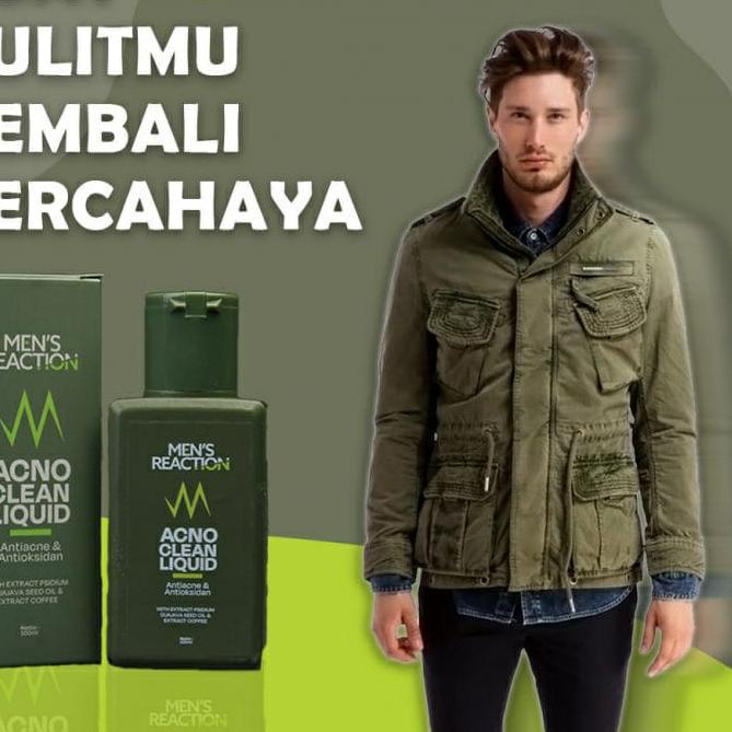 ボ MEN’S REACTION Acno Clean Liquid - Sabun Jerawat Anti Bakteri Sabun Jerawat Pria ホ
