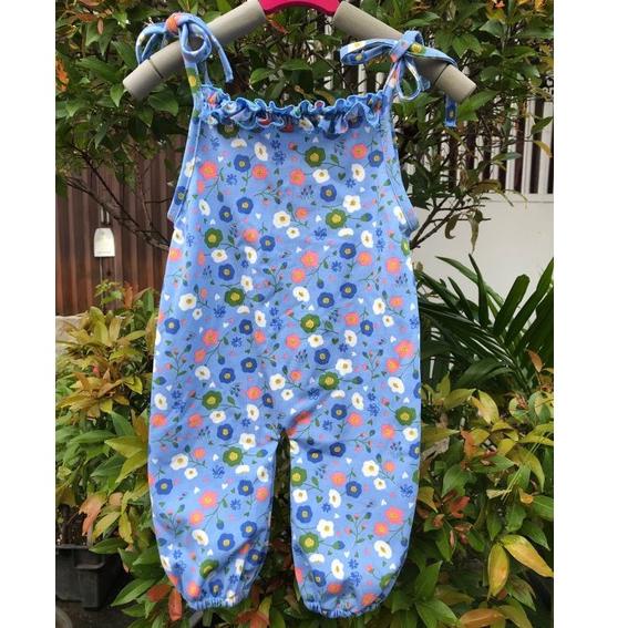 jumpsuit anak/baju anak perempuan rempel dada tali ikat grosir dan ecer "KGZ.10De22ᴵ"