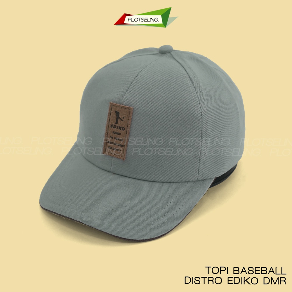 Topi Baseball Golf Sport EDIKO Pria Wanita Abu Hijau Hitam Navy Putih Bahan DMR Distro Ukuran All Size