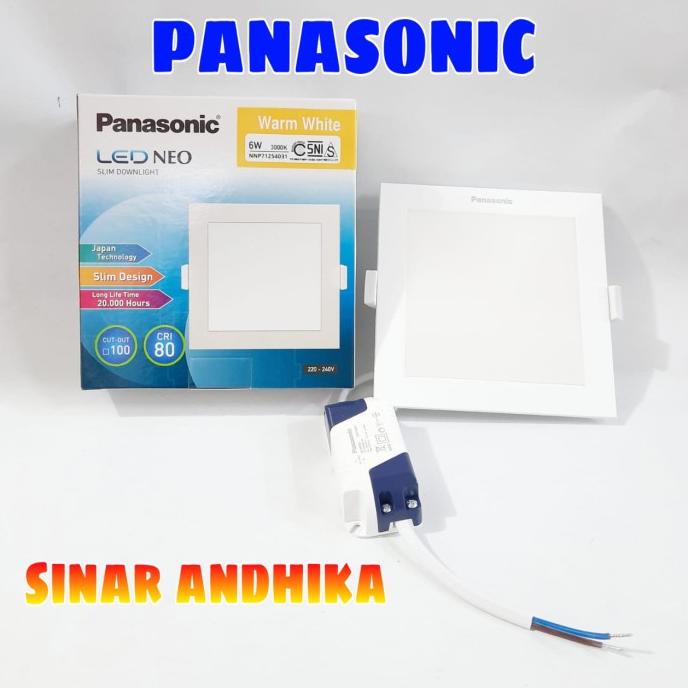 LED SLIM DOWNLIGHT PANEL KOTAK PANASONIC 6W NNP71255031