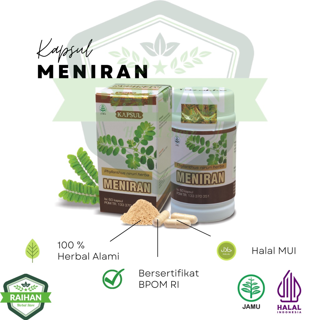 Kapsul Meniran Tazakka untuk daya tahan tubuh  isi 60 Kapsul HALAL BPOM Original Halal