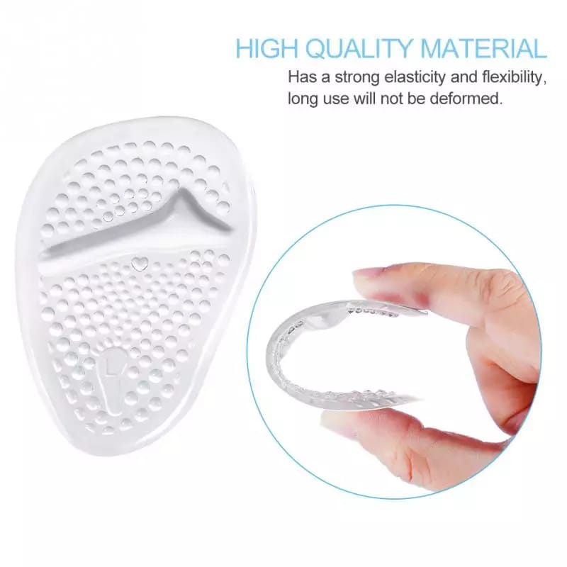 1 Pasang Insole Gel Depan High Heels / Sol Sepatu Gel Silikon Lembut Anti Slip Anti Pegal Anti Sakit dptb