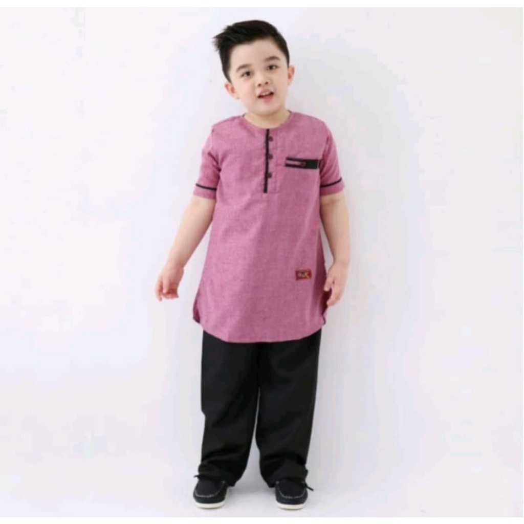 Setelan Baju Koko Madinah Anak Anak Laki-laki Umur 1-12 Tahun Setelan Baju Muslim Anak Cowok Terlaris