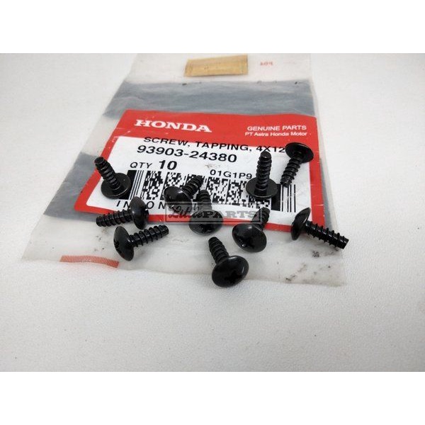 baut baud cover body batok depan lampu sein Honda karisma Kirana beat karbu ori original 93903 24380