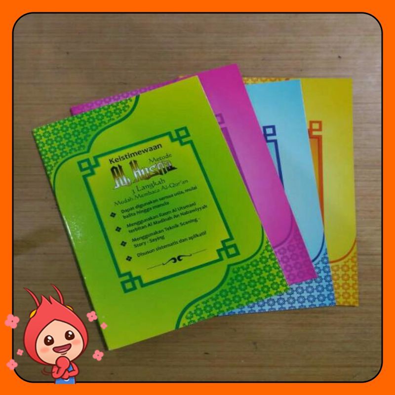 Buku metode al husna 3 langkah mudah membaca alquran 1 set 4 jilid