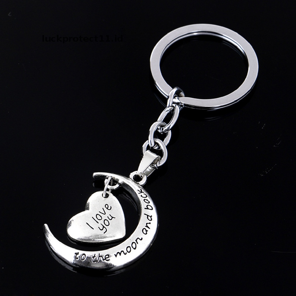 /Fashion Hot// Fashion// Broken Heart Silver Pendant Keyrings Gantungan Kunci Gantungan Kunci Hadiah Keluarga Persahabatan.