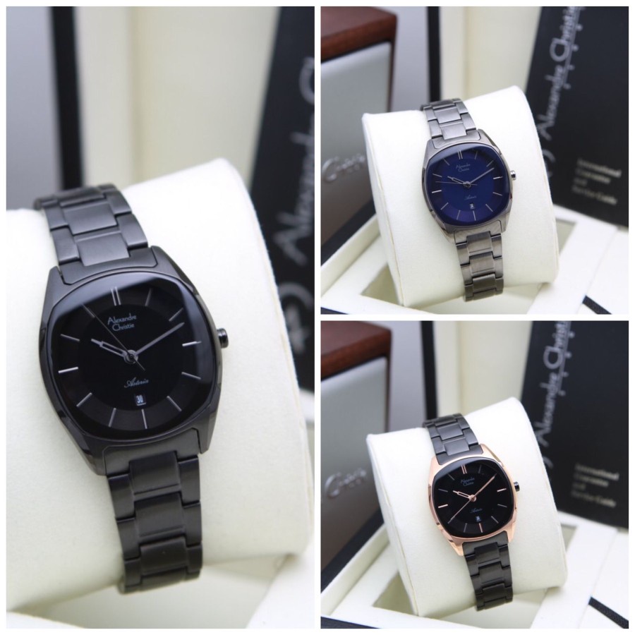 JAM TANGAN ALEXANDRE CHRISTIE AC 8671 WANITA STAINLESS ORIGINAL