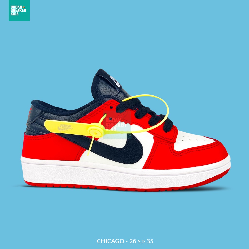 Chicago Dunk Sepatu Anak Laki Laki Sneakers Import Usia 3-10 Tahun - Urban Sneaker Kids