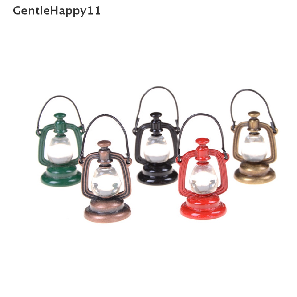 Gentlehappy1:6 /1: 12lampu Minyak Retro Rumah Boneka Miniatur Mainan Boneka Rumah Dekorasi Ruang Tamu id