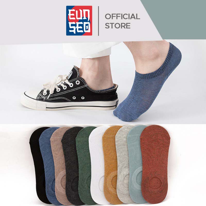 EUNSEO Kaos Kaki Polos Pendek Pria Wanita Fashion Korea KaosKaki Dibawah Mata Kaki Casual Premium