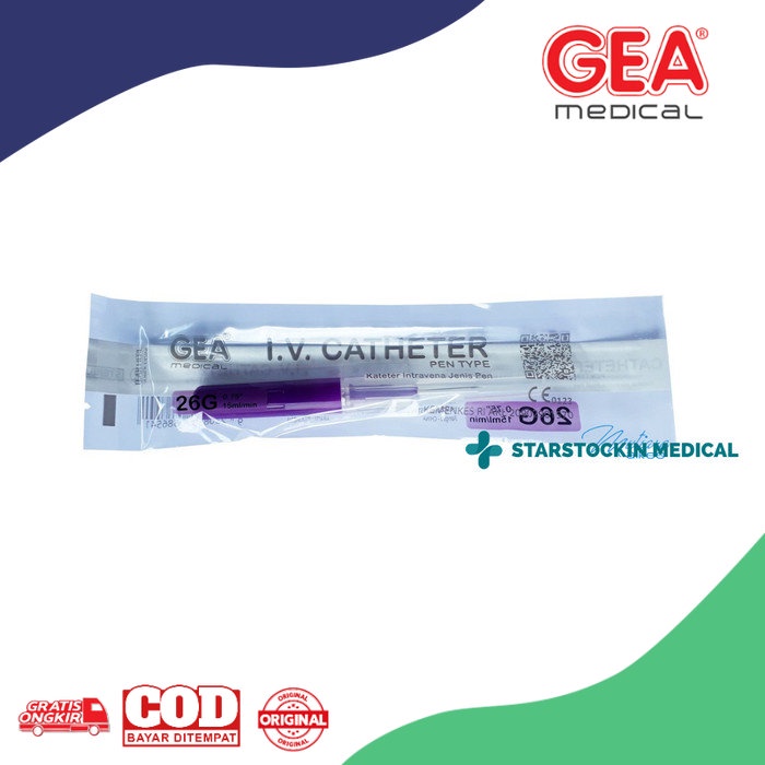 Intra Venous Catheter 26 G GEA IV Abbocath Jarum Infus Pcs