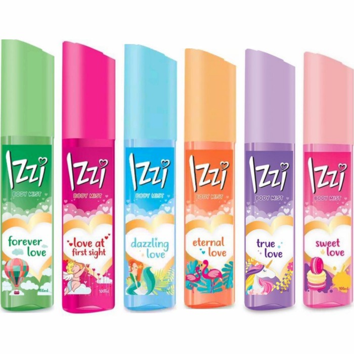 Ningrum - IZZI Body Mist Spray Cologne 100ml | Eau De Parfume Spray Parfum Wanita Wangi Tahan Lama Original BPOM - 7801