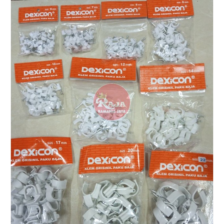 Klem Kabel Original Paku Baja Dexicon Ukuran 6-22 SNI