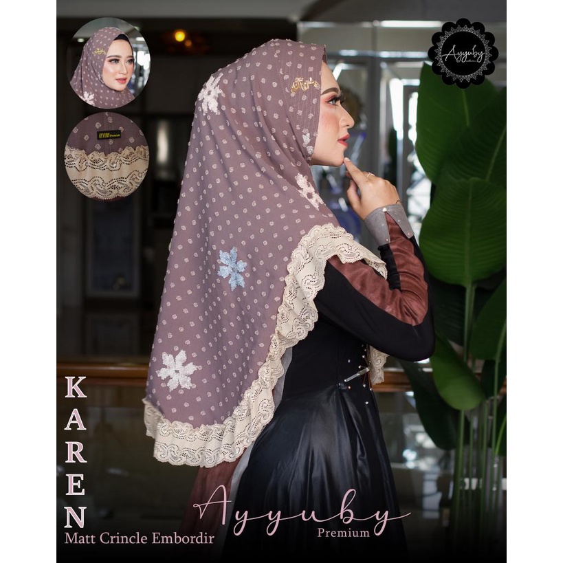 Hijab Khimar KAREN Renda by Ayyuby