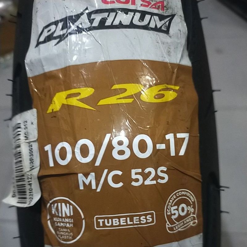 Ban Luar CORSA PLATINUM R26 100/80 RING 14  17 TUBLES