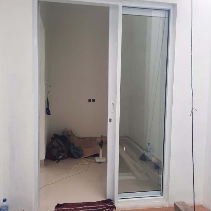 kusen pintu slide alumunium custom minimalis