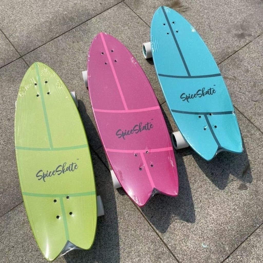 Usa BRAND Spice SURF SKATE SKATEBOARD PRO Land Papan Surfing SKATEBOARD Surfing Ski Ukiran Ski Anak Laki-Laki Perempuan Skip-Free Simulasi Travel Profesional