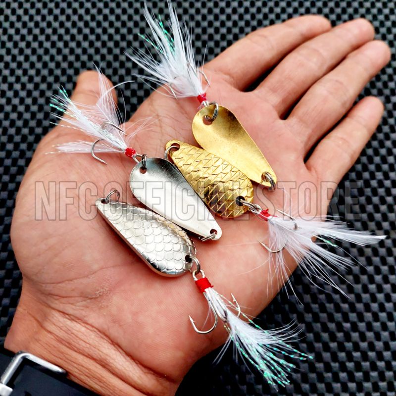 Lure metal spoon 4 cm 6,5 gram Umpan casting Baby GT Talang-talang