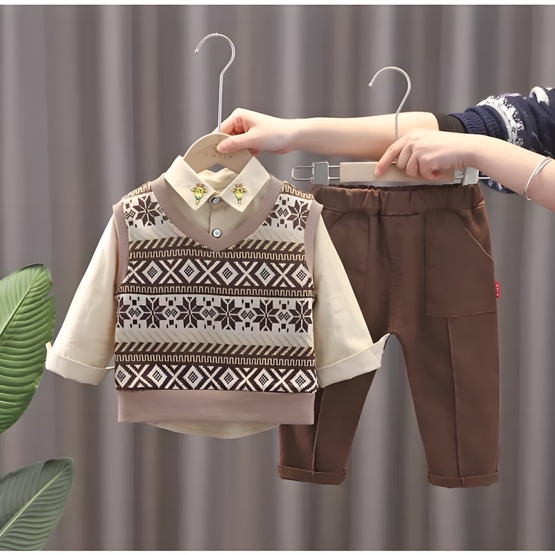 SETELAN KEMEJA ROMPI SWEATER RAJUT BAYI ANAK 6 BULAN-5 TAHUN TERBARU TERLARIS TRENDY/ SETELAN SWEATER KEMEJA RAJUT BAYI ANAK LAKI LAKI/ SETELAN KEMEJA SWEATER RAJUT BAYI ANAK PEREMPUAN/ SETELAN KEMEJA SWEATER RAJUT BAYI ANAK COWOK TERBARU BEST QUALITY
