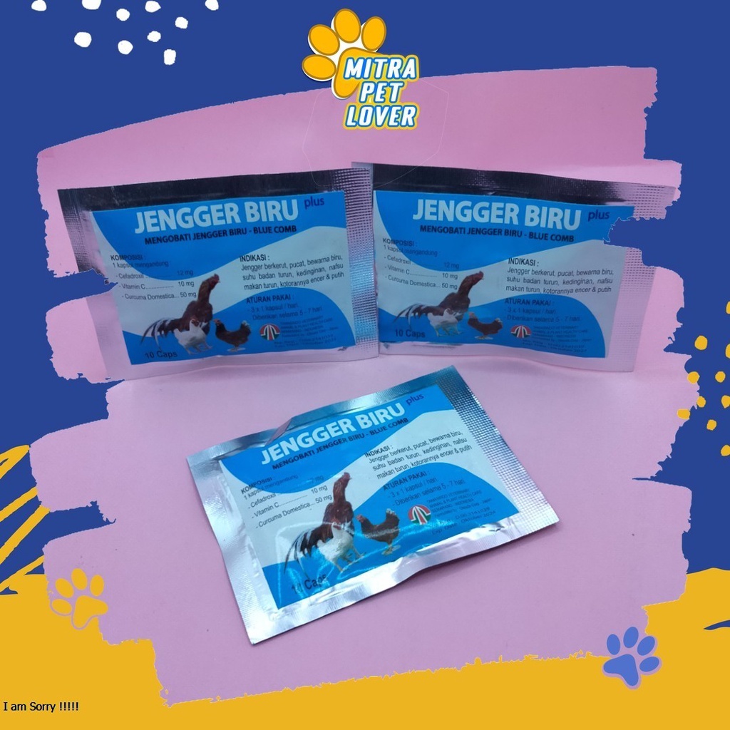 MENGATASI JENGGER BIRU ATAU BLUE COMB PADA AYAM - JENGGER BIRU CAPSULE - 10 CAPSUL - ANTI PUCAT ATASI NAFSU MAKAN JENGGER BERKERUT KEDINGINGANAN - KOTORAN ENCER PUTIH MURAH ASLI GARANSI KUALITAS ORIGINAL - TAMASINDO VITAMIN TERNAK HEWAN  MITRAPETLOVER