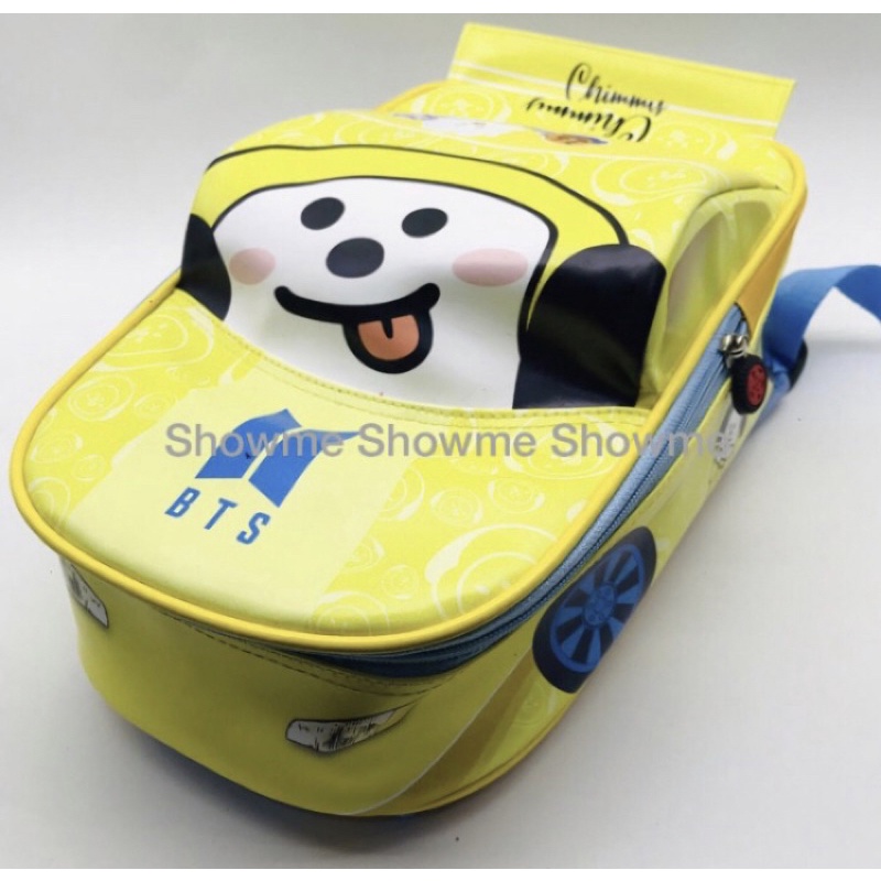 SHOWME TAS RANSEL MOBIL ANAK SEKOLAH PAUD - TK KARAKTER LUCU KUALITAS PREMIUM BATOK GAMBAR PAKAI BUSA - BTS - CHIMMY CUTE