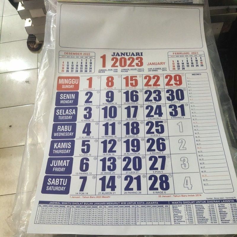 

KALENDER KERJA KECIL TAHUN 2023