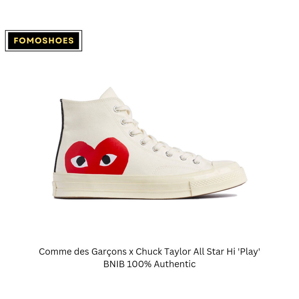 Converse Chuck Taylor  CDG X PLAY High - White