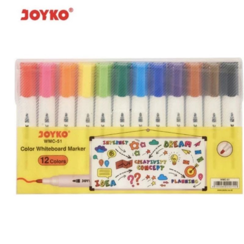 

Color Whiteboard Marker Spidol Warna Papan Tulis Joyko WMC-51