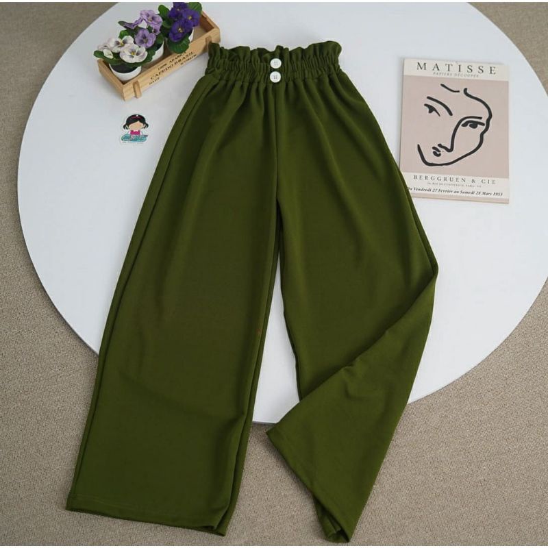 ZENA KULOT PANTS- BAHAN WAFFLE SUNCREPE