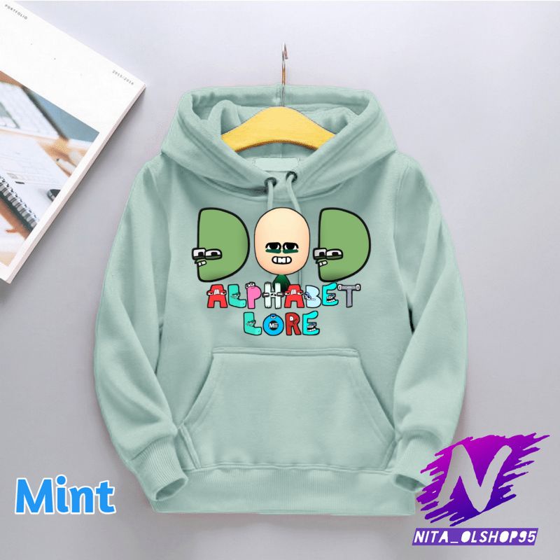 sweater hoodie anak alphabet lore D