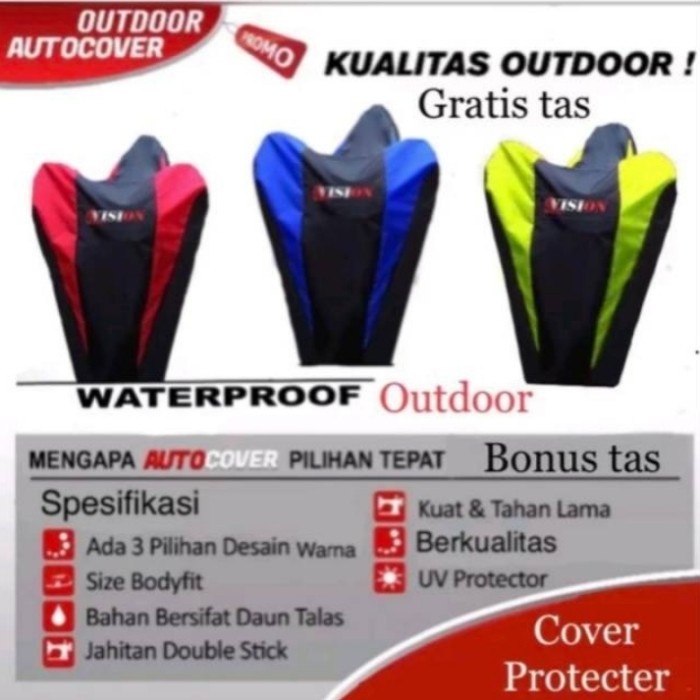 COVER PENUTUP SARUNG MOTOR RX KING OUTDOOR WATERPROOF VARIANT WARNA