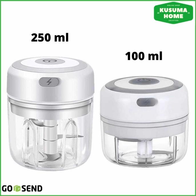 Blender Mini Elektrik Hand Chopper Garlic Pemotong Bawang Bumbu Copper