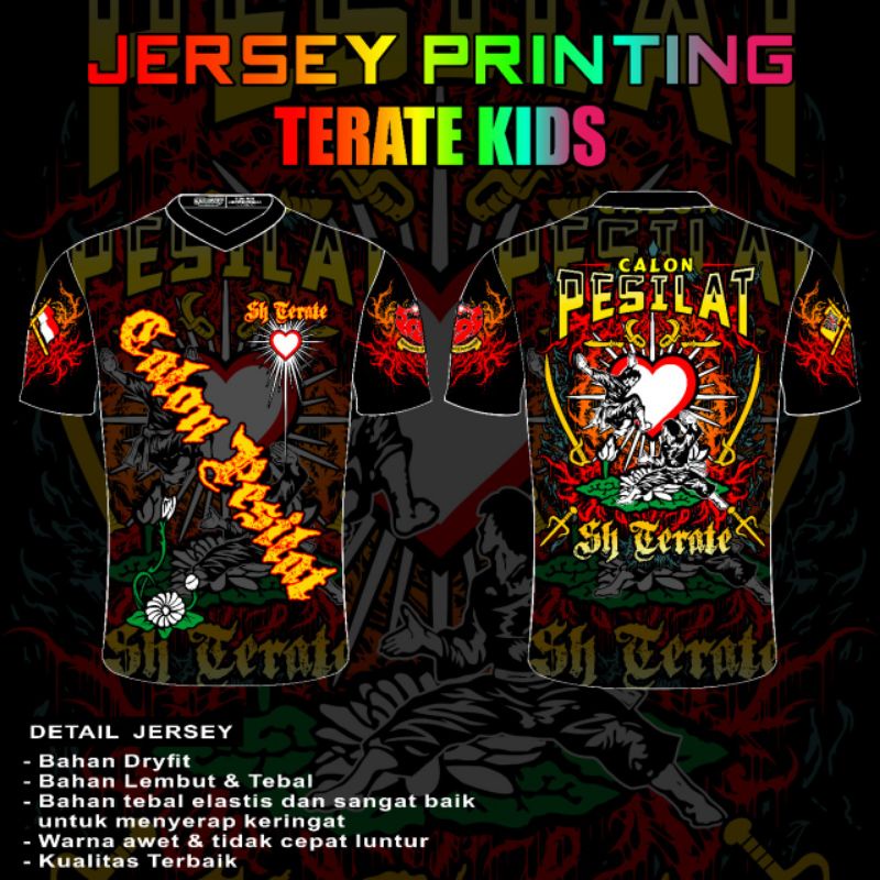 (Kode-04) Jersey Terate Kids Calon Pesilat SH Terate