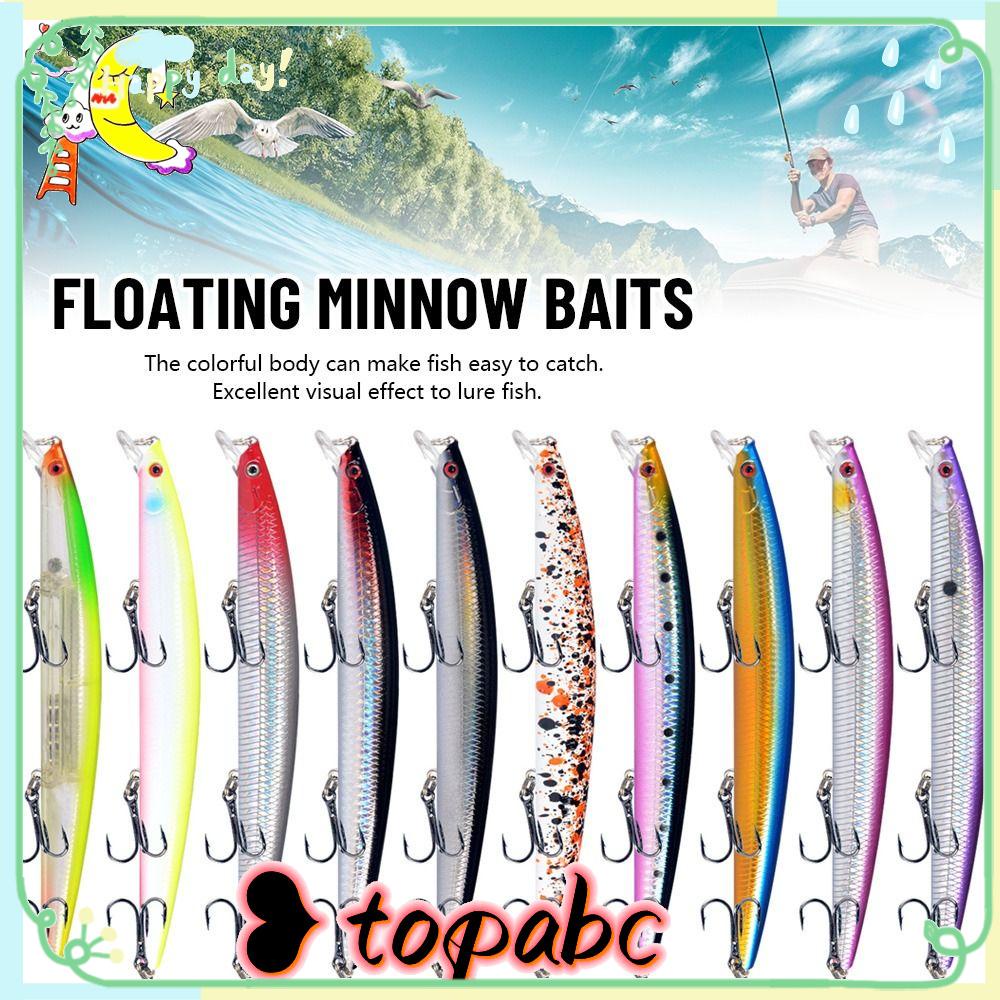 Top Floating Minnow Baits Umpan Ikan Kecil Multicolor Crankbaits Tackle Minnow Lures
