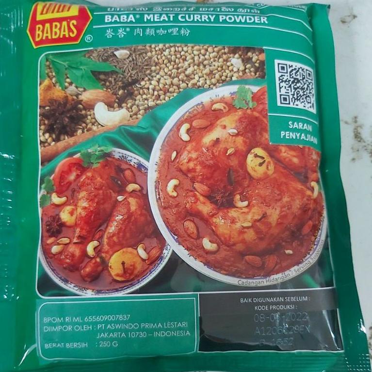 

[PRODUK EK77H] Bumbu kari babas asli 250 grm exp buln 6 tahun 2023 SFV