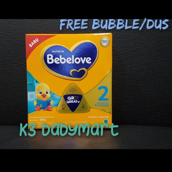 Bebelove 2 HiQ-EQ box 200gr 200 gram susu formula bayi 6-12 bulan nutricia