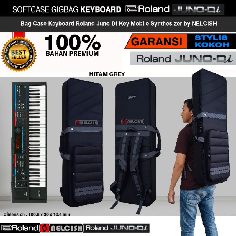 Tas Gigbag Softcase Keyboard Roland JUNO-DI Key Mobil Synthesizer Bag Case Keyboard Juno Di by NELCI