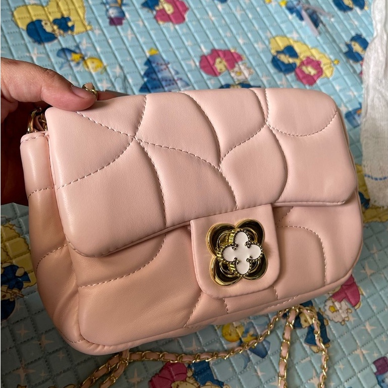 TAS SELEMPANG WANITA ZR QUILTED RANTAI BUNGA