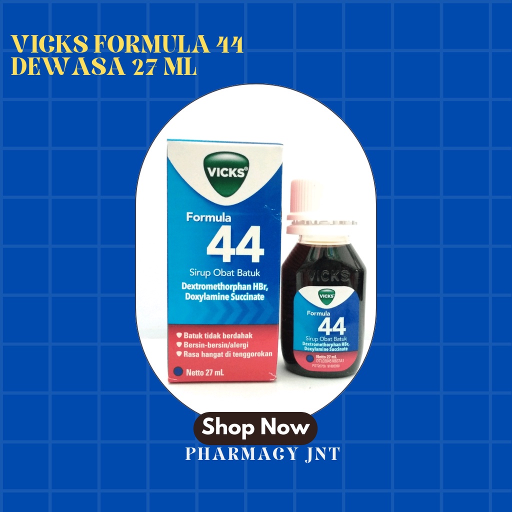 VICKS FORMULA 44 DEWASA ALL / 27 ML / 54 ML / 100ML / SIRUP BATUK