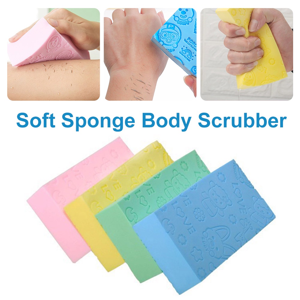 Spons Mandi Body Dead Skin Remover Sponge/Exfoliating Massager Cleaning Shower Brush/Spons Pengupas Cuci Badan Untuk Dewasa