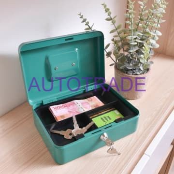 Brankas Krisbow Cash Box 10 Inch - Hijau