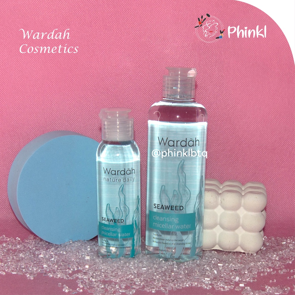 `ღ´ PHINKL `ღ´ ᘺᗩᖇᕲᗩᕼ Wardah Micellar water seaweed 100 ml / 240 ml remover kulit sensitif